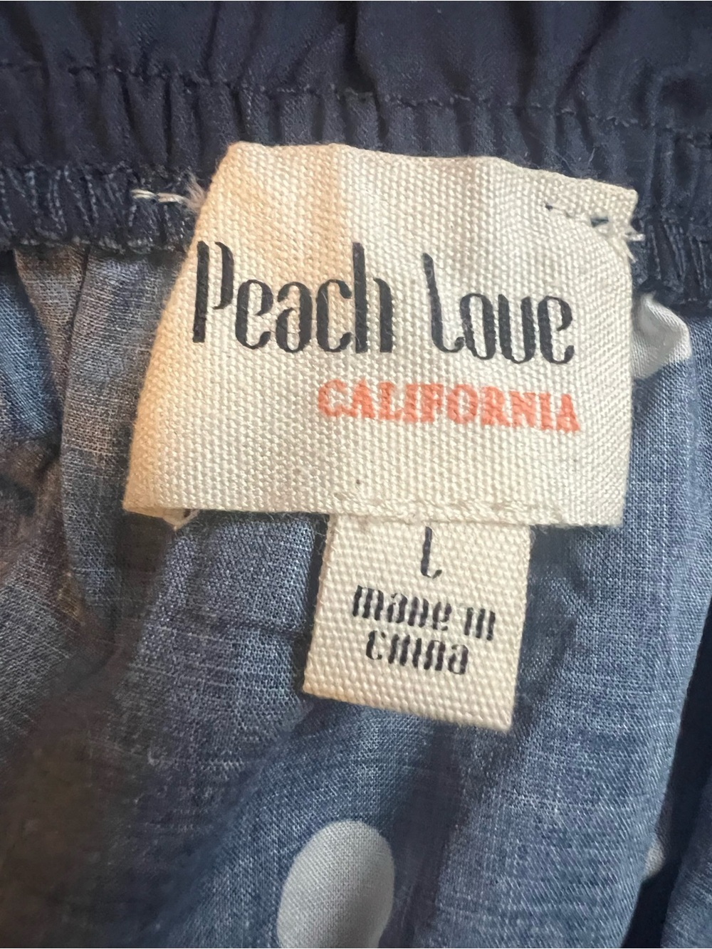 Peach Love California Navy Polka Dot Ruffle Two-Piece Set - Picture 5 of 6